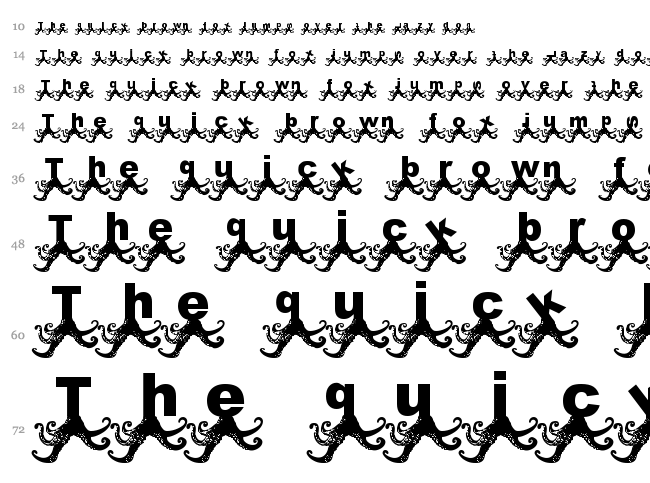 Paul Pulpo font waterfall